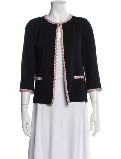 Pre-owned St John Wool Evening Jacket In Black