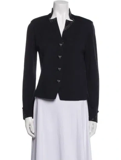 Pre-owned St John Wool Evening Jacket In Black