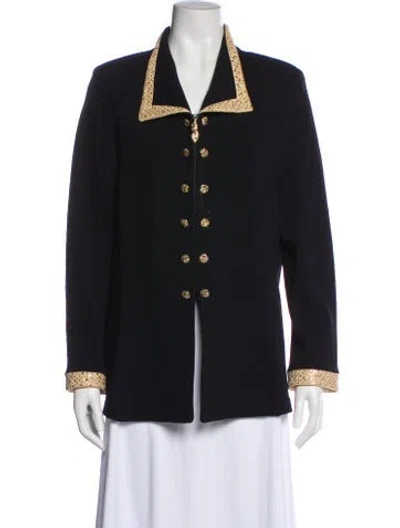 Pre-owned St John Wool Evening Jacket In Black