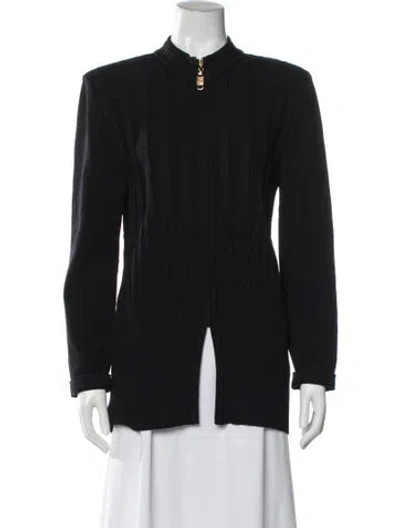 Pre-owned St John Wool Evening Jacket In Black