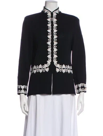 Pre-owned St John Wool Evening Jacket In Black