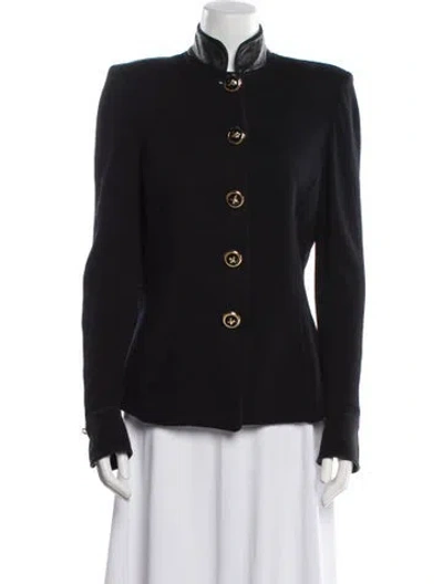 Pre-owned St John Wool Evening Jacket In Black