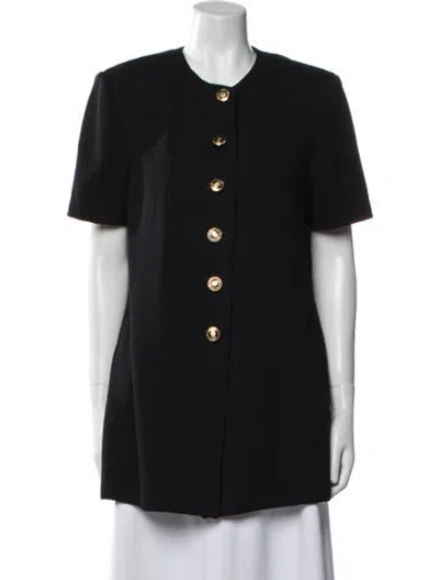 Pre-owned St John Wool Evening Jacket In Black