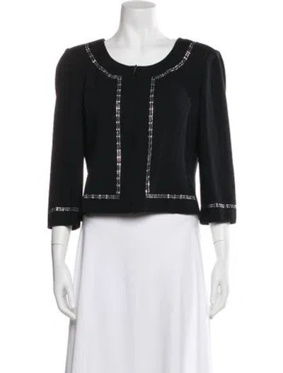 Pre-owned St John Wool Evening Jacket In Black