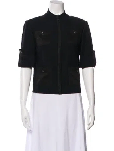 Pre-owned St John Wool Evening Jacket In Black