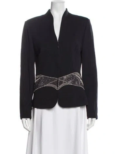 Pre-owned St John Wool Evening Jacket In Black