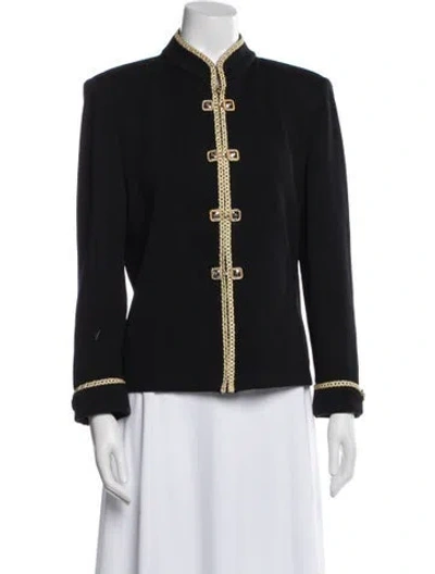 Pre-owned St John Wool Evening Jacket In Black