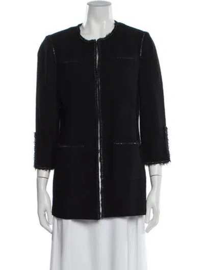 Pre-owned St John Wool Evening Jacket In Black