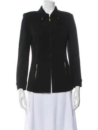 Pre-owned St John Wool Evening Jacket In Black