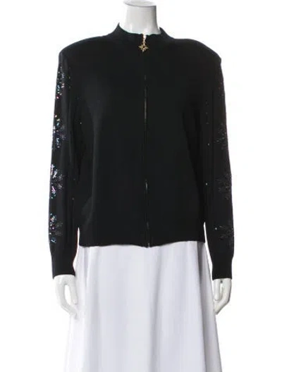 Pre-owned St John Wool Evening Jacket In Black