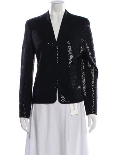 Pre-owned St John Wool Evening Jacket In Black