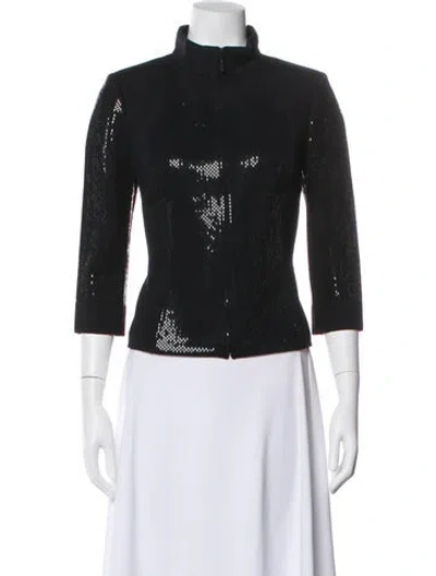 Pre-owned St John Wool Evening Jacket In Black