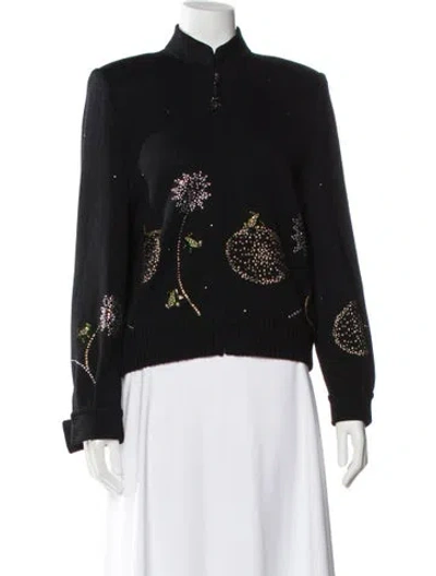 Pre-owned St John Wool Evening Jacket In Black