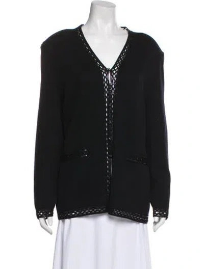 Pre-owned St John Wool Evening Jacket In Black
