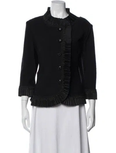 Pre-owned St John Wool Evening Jacket In Black