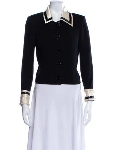Pre-owned St John Wool Evening Jacket In Black