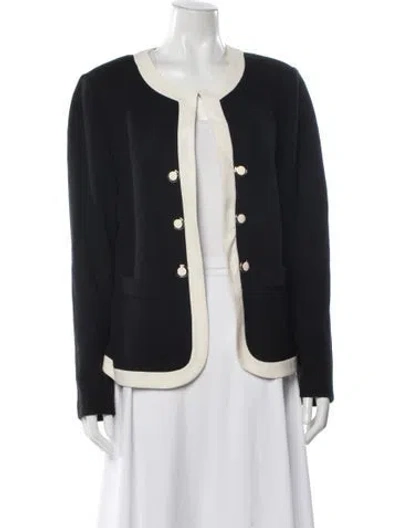 Pre-owned St John Wool Evening Jacket In Black