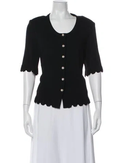 Pre-owned St John Wool Evening Jacket In Black