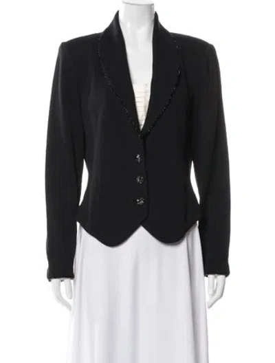 Pre-owned St John Wool Evening Jacket In Black