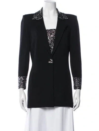 Pre-owned St John Wool Evening Jacket In Black