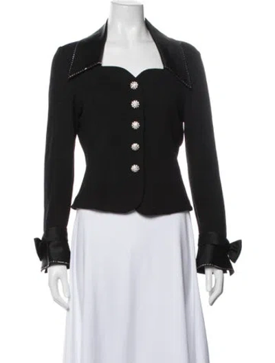 Pre-owned St John Wool Evening Jacket In Black