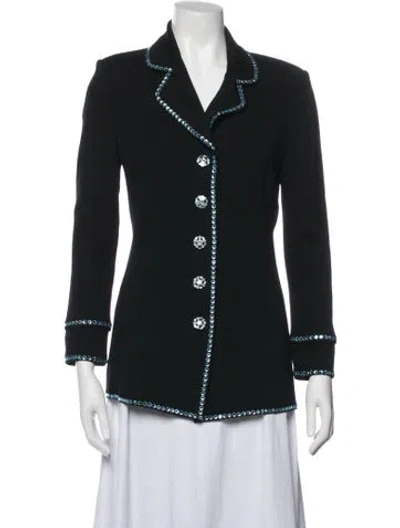 Pre-owned St John Wool Evening Jacket In Black