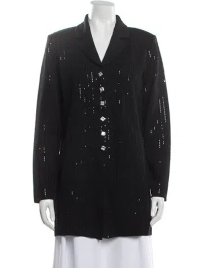 Pre-owned St John Wool Evening Jacket In Black