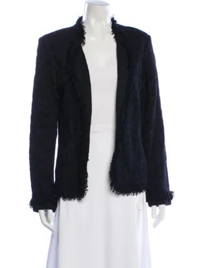 Pre-owned St John Wool Evening Jacket In Blue