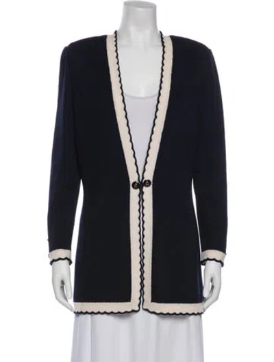 Pre-owned St John Wool Evening Jacket In Blue