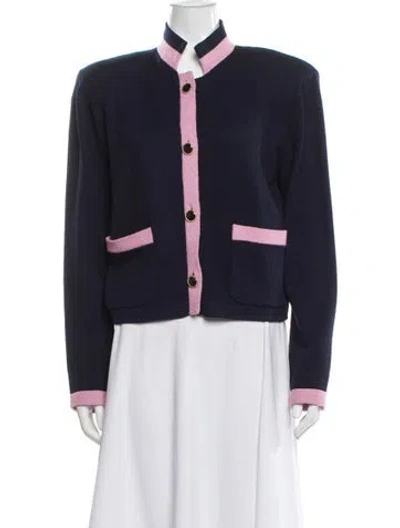 Pre-owned St John Wool Evening Jacket In Blue