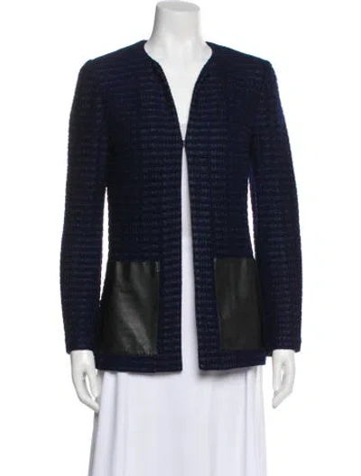 Pre-owned St John Wool Evening Jacket In Blue