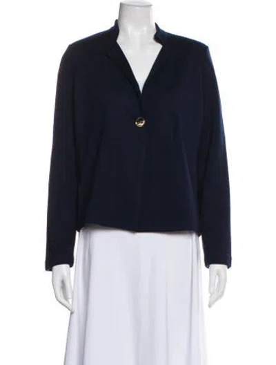 Pre-owned St John Wool Evening Jacket In Blue