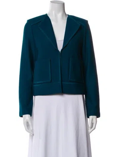 Pre-owned St John Wool Evening Jacket In Blue