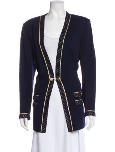 Pre-owned St John Wool Evening Jacket In Blue