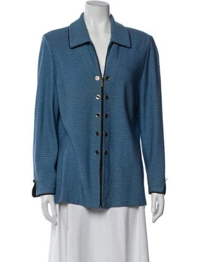 Pre-owned St John Wool Evening Jacket In Blue