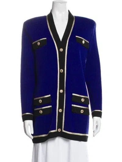 Pre-owned St John Wool Evening Jacket In Blue
