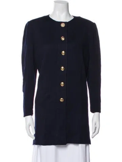 Pre-owned St John Wool Evening Jacket In Blue
