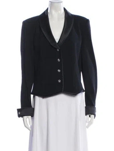 Pre-owned St John Wool Evening Jacket In Blue