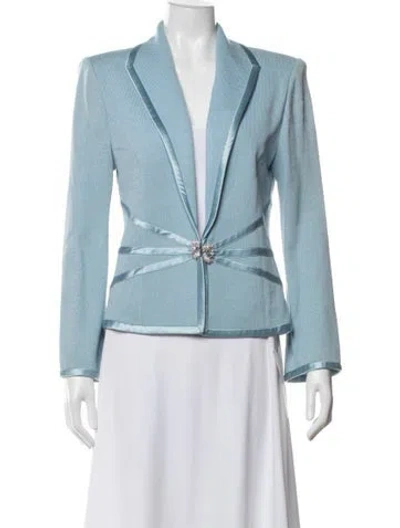 Pre-owned St John Wool Evening Jacket In Blue