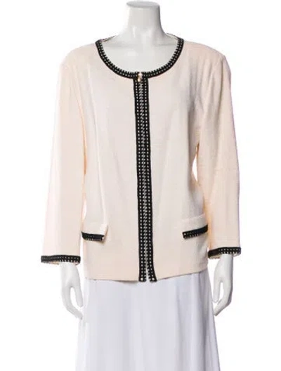 Pre-owned St John Wool Evening Jacket In Neutral