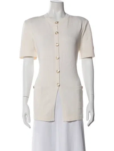 Pre-owned St John Wool Evening Jacket In Neutral