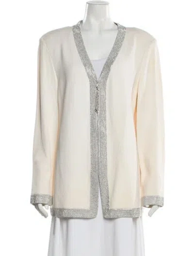 Pre-owned St John Wool Evening Jacket In Neutral