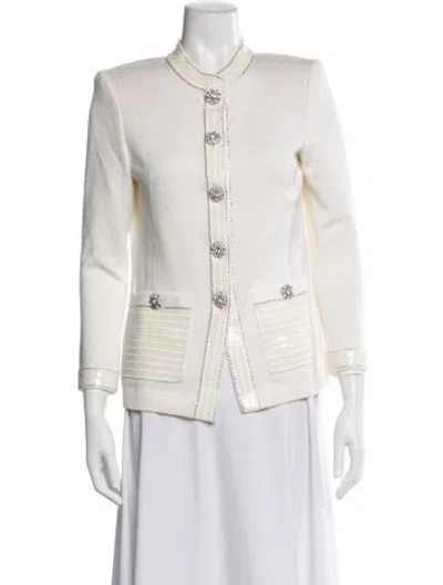 Pre-owned St John Wool Evening Jacket In Neutral