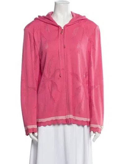 Pre-owned St John Wool Evening Jacket In Pink