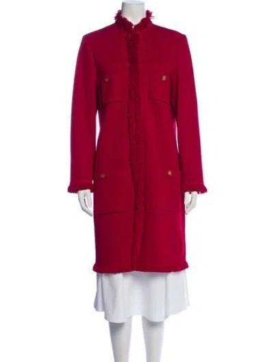 Pre-owned St John Wool Evening Jacket In Pink