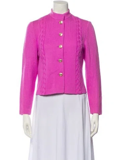 Pre-owned St John Wool Evening Jacket In Purple