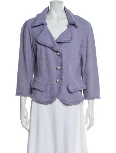 Pre-owned St John Wool Evening Jacket In Purple