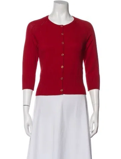 Pre-owned St John Wool Evening Jacket In Red
