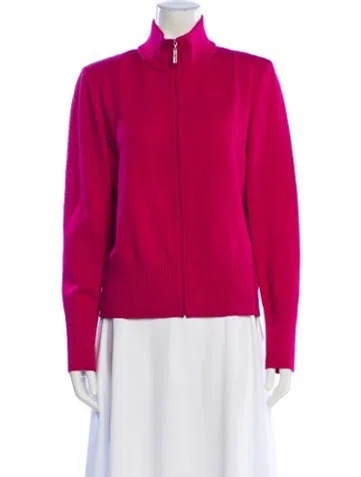 Pre-owned St John Wool Evening Jacket In Red