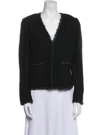Pre-owned St John Wool Evening Jacket W/ Tags In Black